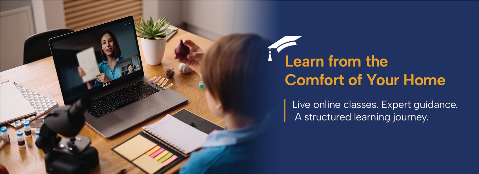 Learn from the comfort of your home